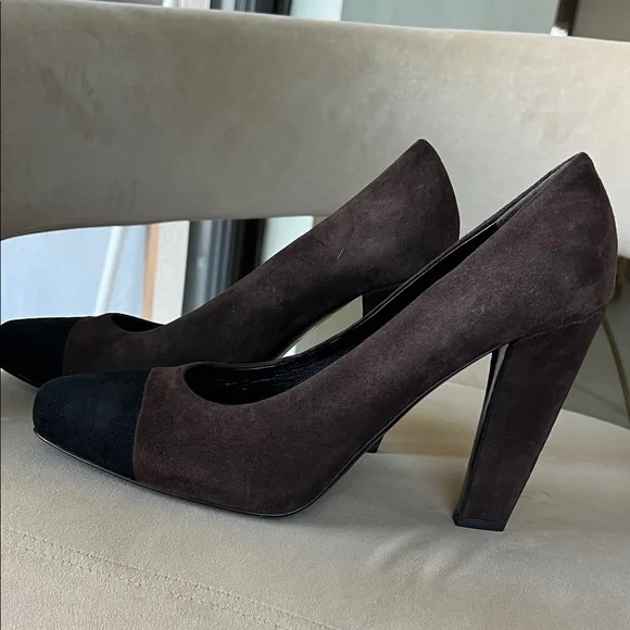 Prada Women's Black and Brown Heels